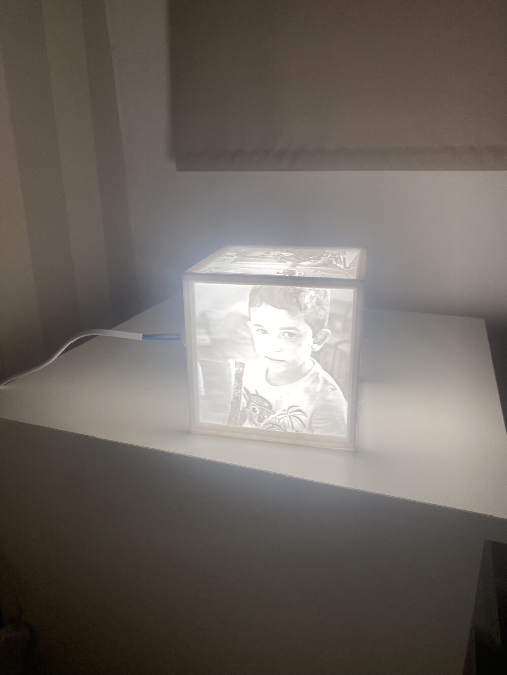 Luminária cubo 4faces Personalizável - Image 7